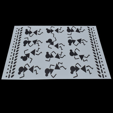 Cultural Heritage: Stencil Plastic A4 size African Tribes for Inspired Artistry