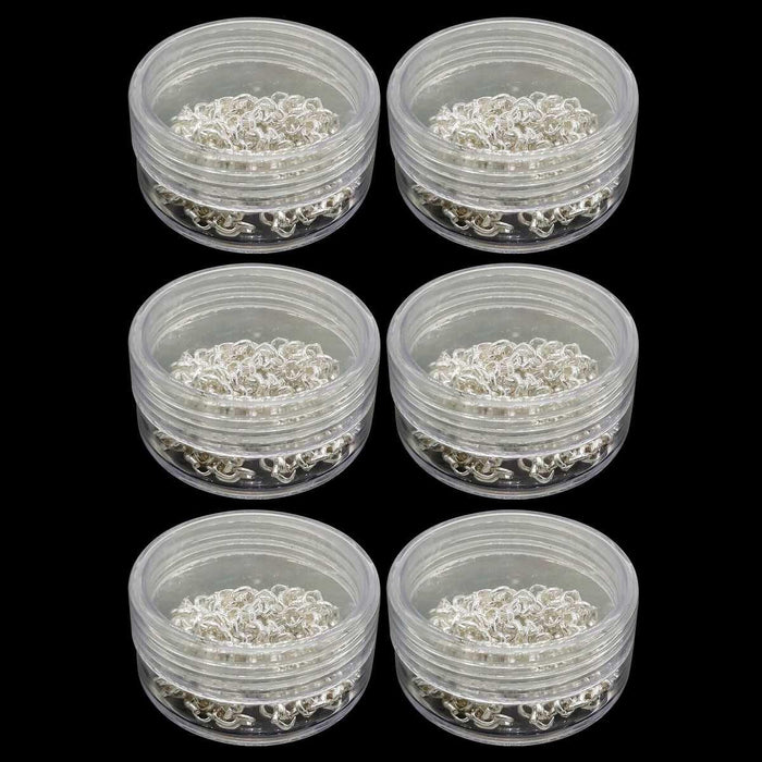 Imitation Silver Jewellery Chain (6Pc) Set Big