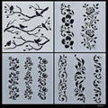 jags-mumbai Jewellery Jags Stencil Plastic 6x6 4Pcs Set - Unleash Your Artistic Potential with Precision Stencils!