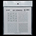 jags-mumbai Jewellery Stencil Plastic 6x6 4Pcs Set