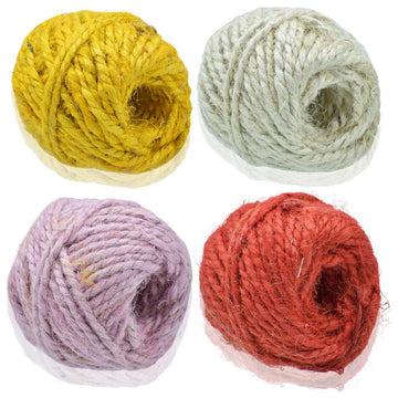 Assorted Colors Jute Rope Set - 4 Pieces