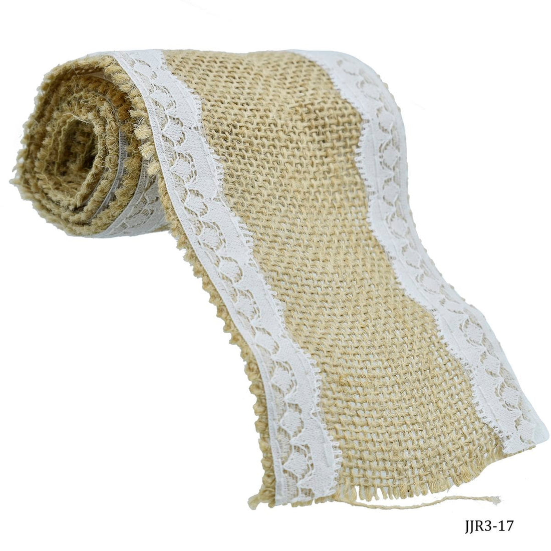 jags-mumbai Jute Hamper Jags Jute Roll Jute With Lace 2 Side 3Inch JJR3-17