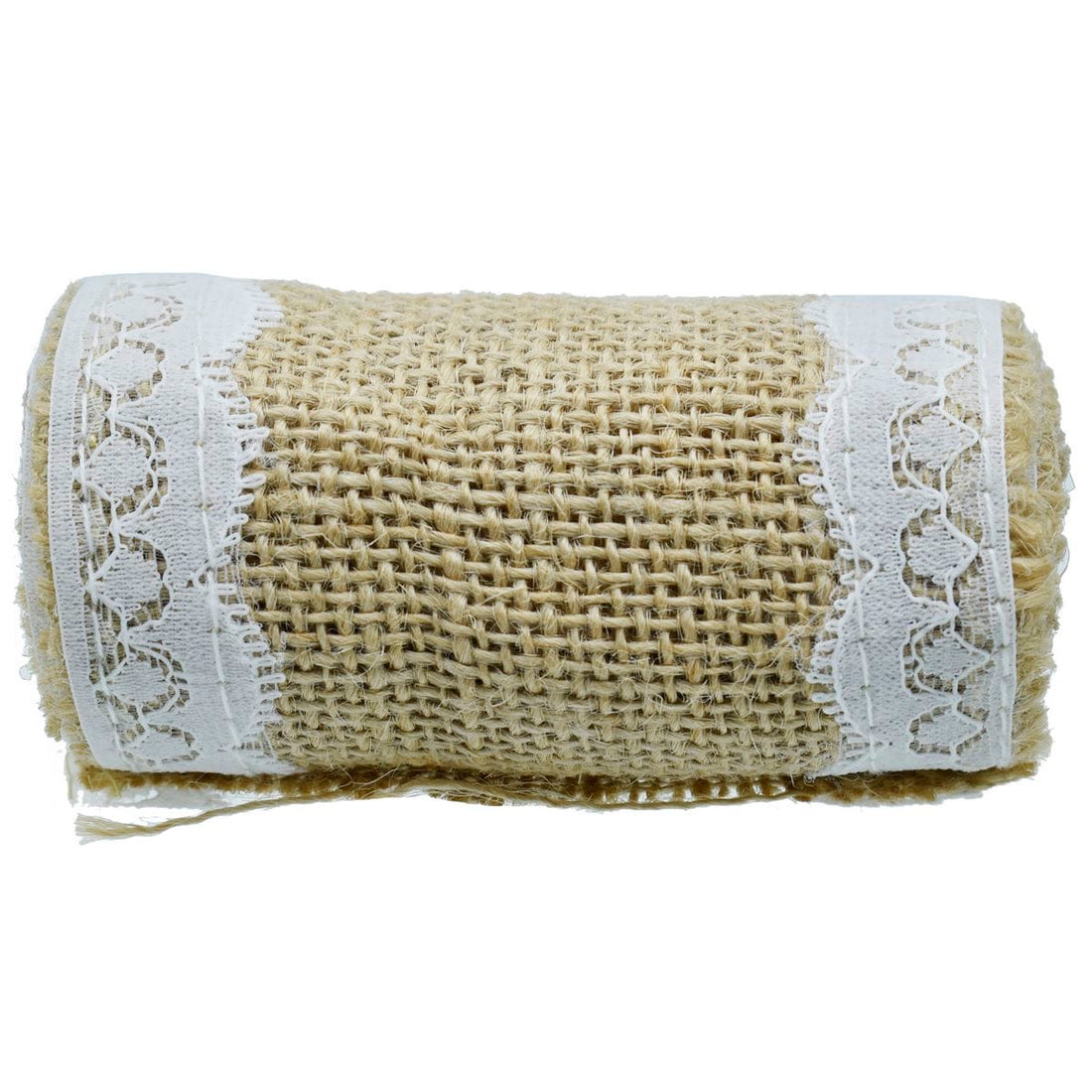 jags-mumbai Jute Hamper Jags Jute Roll Jute With Lace 2 Side 3Inch JJR3-17