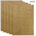 jags-mumbai Jute Ropes & Sheets A4 Jute Sheet with Laminated Finish (5pcs) - A4JSWL