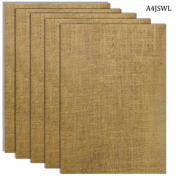 A4 Jute Sheet with Laminated Finish (5pcs) - A4JSWL