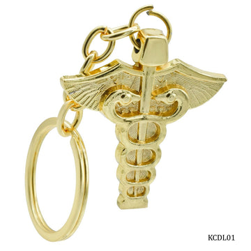 jags-mumbai Key Chain Key Chain Dr Logo Gold Colour