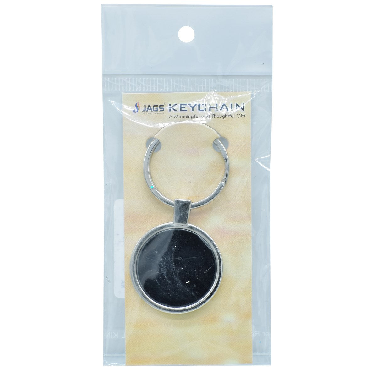 jags-mumbai Key Chain Key Chain Plain Round Black KC551