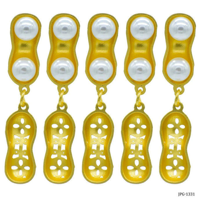 Metal Craft Fitting Gold Peanut Set