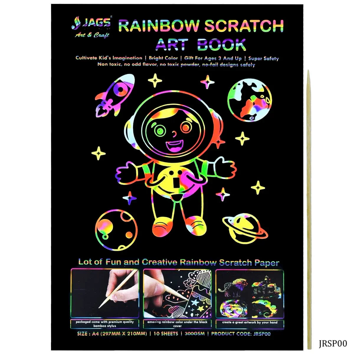 Rainbow scratch art book – Inkarto