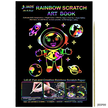 Rainbow scratch art book