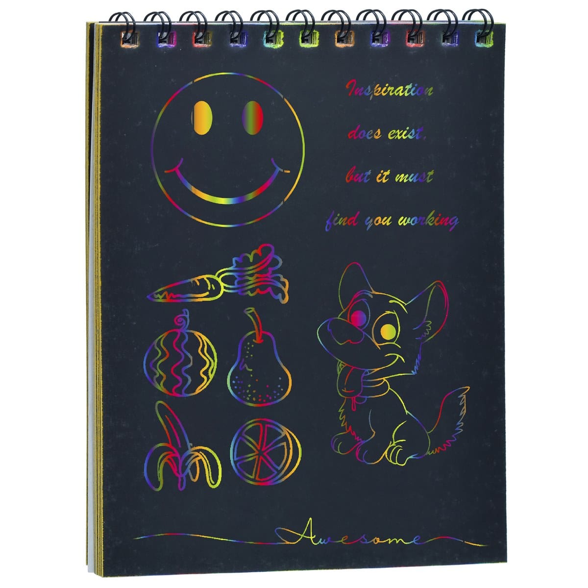 jags-mumbai Kids Books Rainbow Scratch Paper Note Book