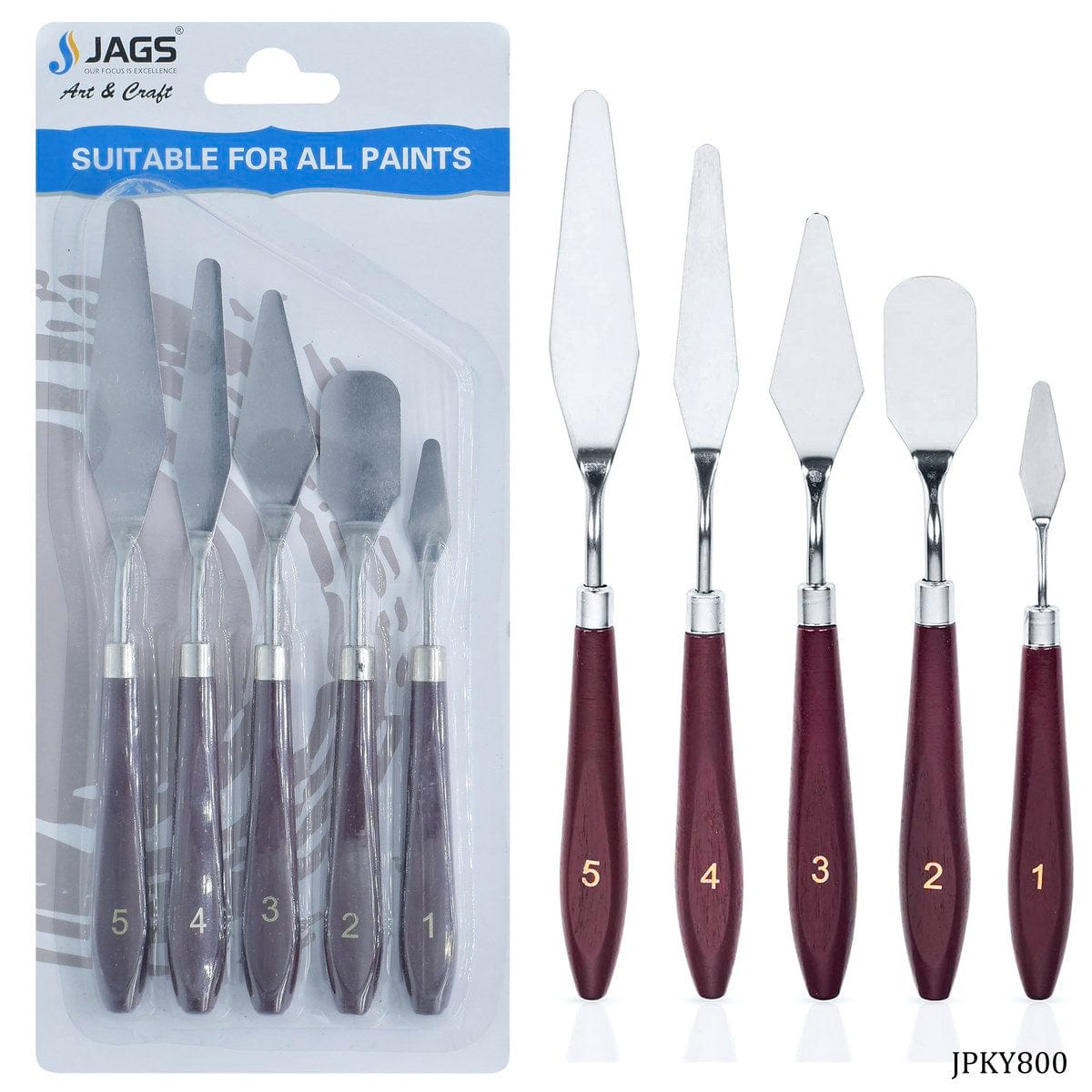 jags-mumbai Knife & Cutter Jags Painting Knife 5pcs Set
