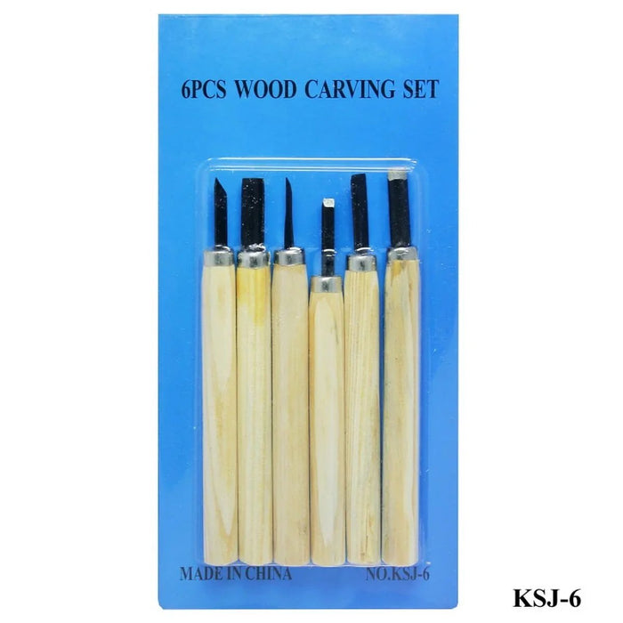 Unleash Your Inner Chef with the KSJ-6 Knife Carving Set Wooden 6pcs