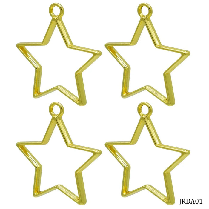 Bezels frames for Resin (Pack of 4)- Golden Star