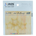 jags-mumbai Lamps & Lanterns Bezels frames for Resin (Pack of 4)- Golden Star