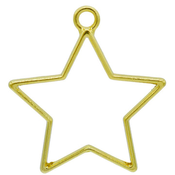 Bezels frames for Resin (Pack of 4)- Golden Star