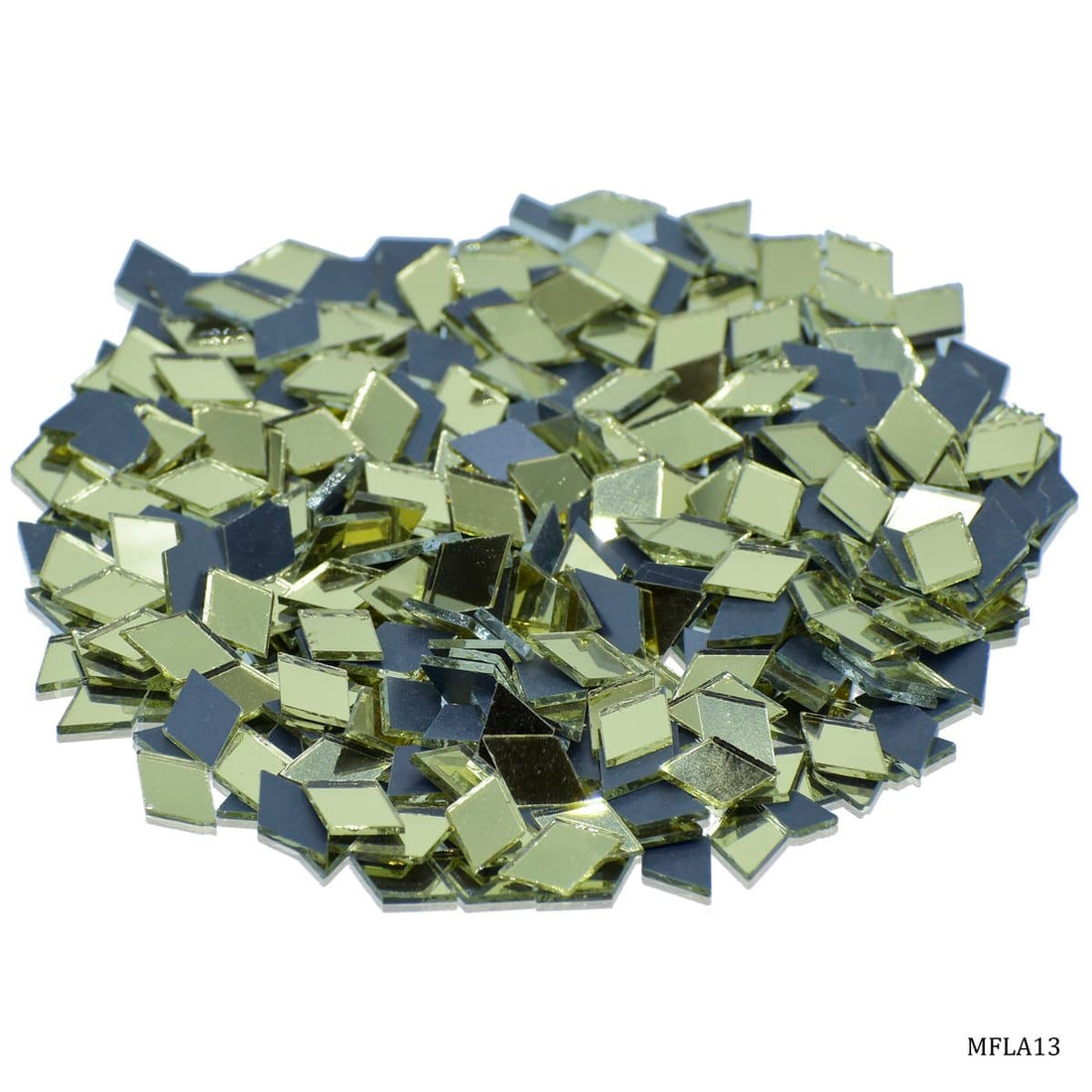 jags-mumbai Lippan Art And More Mirror For Lippan Art Gold 50G Rhombus Shape Small MFLA13