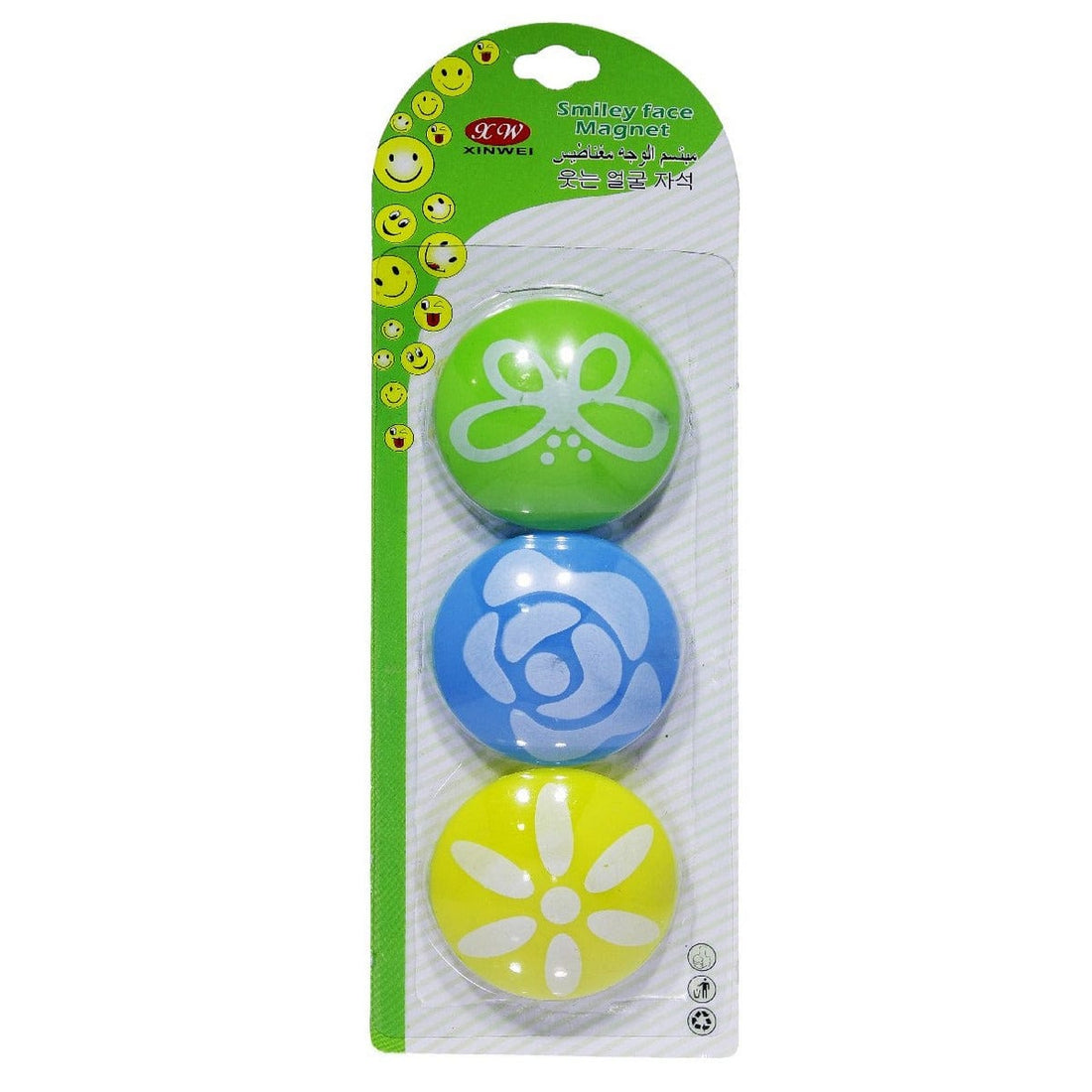 jags-mumbai Magnet Button Magnetic Button Flower 3PC MBF3