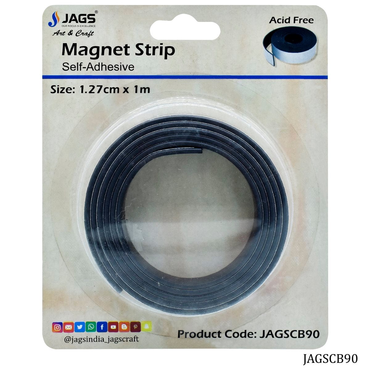 jags-mumbai Magnet Sheet & Buttons Magnetic Strip