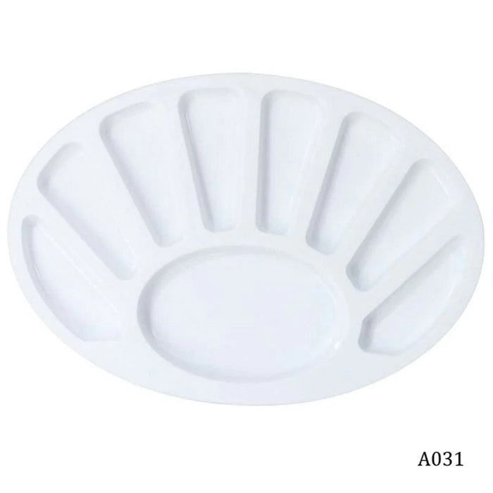 Colour mixing plate Rectangle box (Compartment style)- Open Dish
