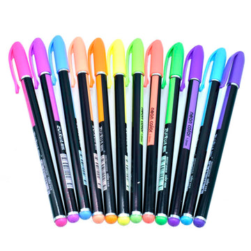 Glitter Pen Neon Color 1.0MM 24Pcs Set HG6107-24