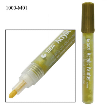 Acrylic Painter Water Based Marker Gold 1000-M01