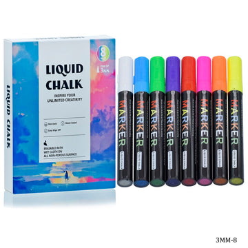 Liquid Chalk 8 Pics Fine Tip 3MM-8