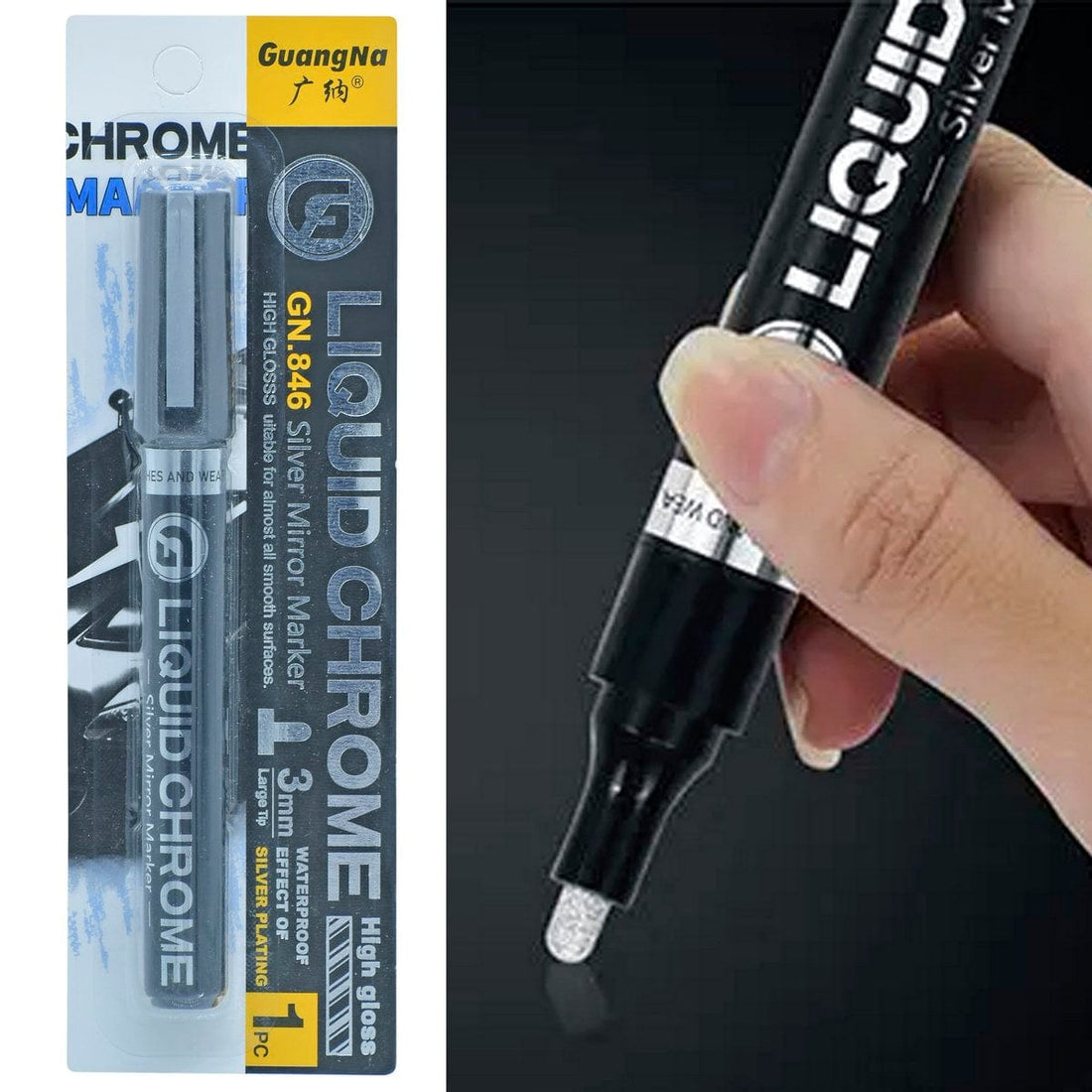 jags-mumbai Marker Liquid Chrome Silver Mirror Marker 3MM