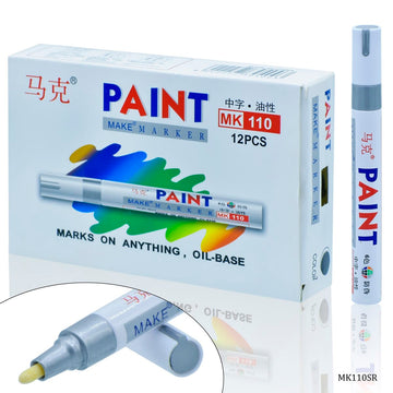 jags-mumbai Marker Pens And More Acrylic Painter Marker Silver MK110SR