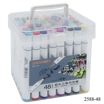 jags-mumbai Marker Touch Marker | 2 in1 Pen Set With Box | 48pcs