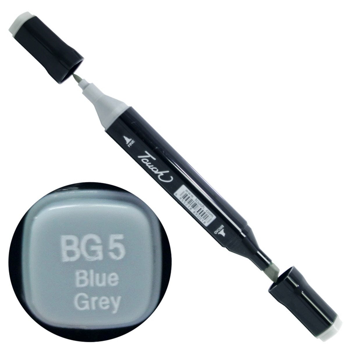 jags-mumbai Marker Touch Marker 2in1 Pen BG5 Blue Grey TM-BG5