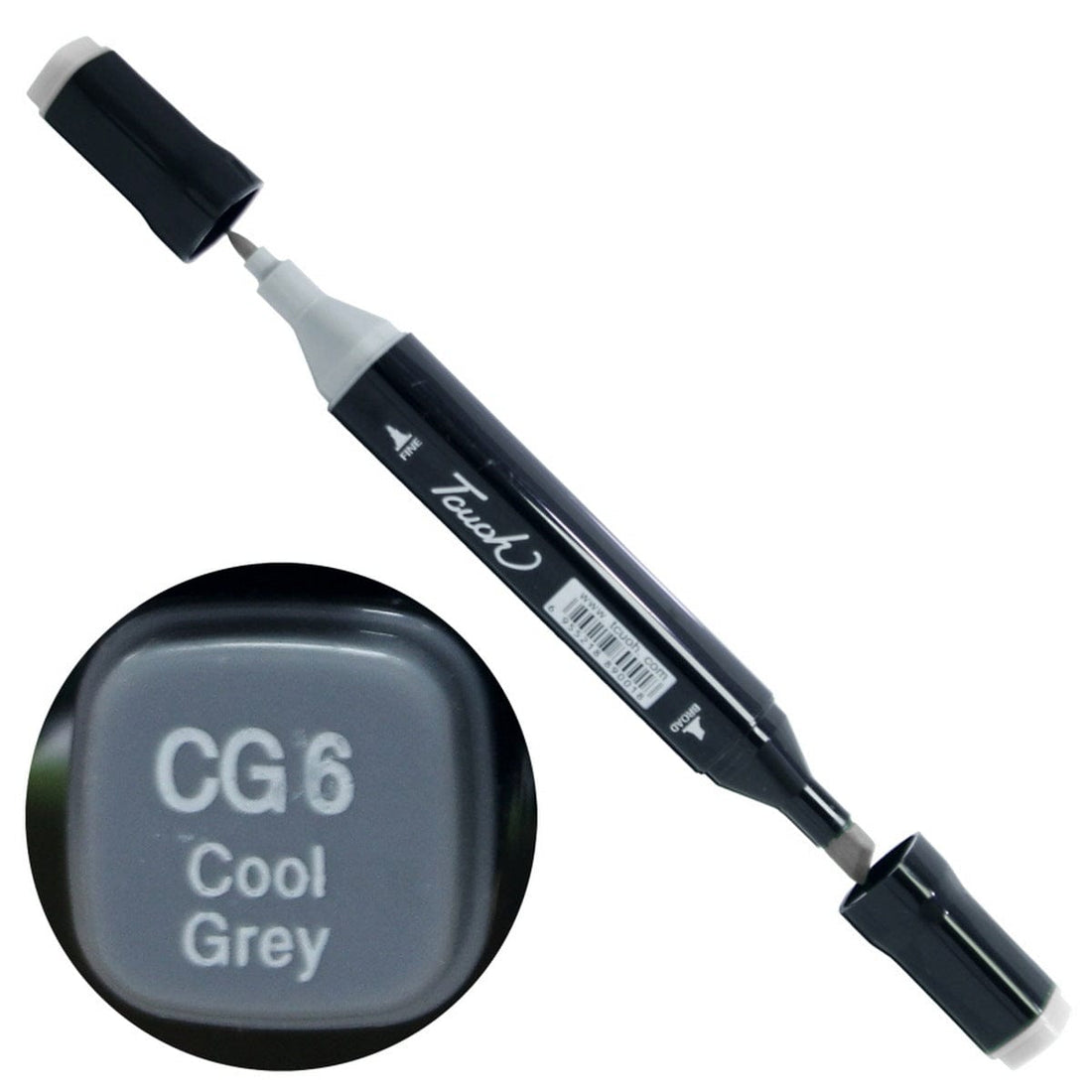 jags-mumbai Marker Touch Marker 2in1 Pen CG6 Cool Grey TM-CG6