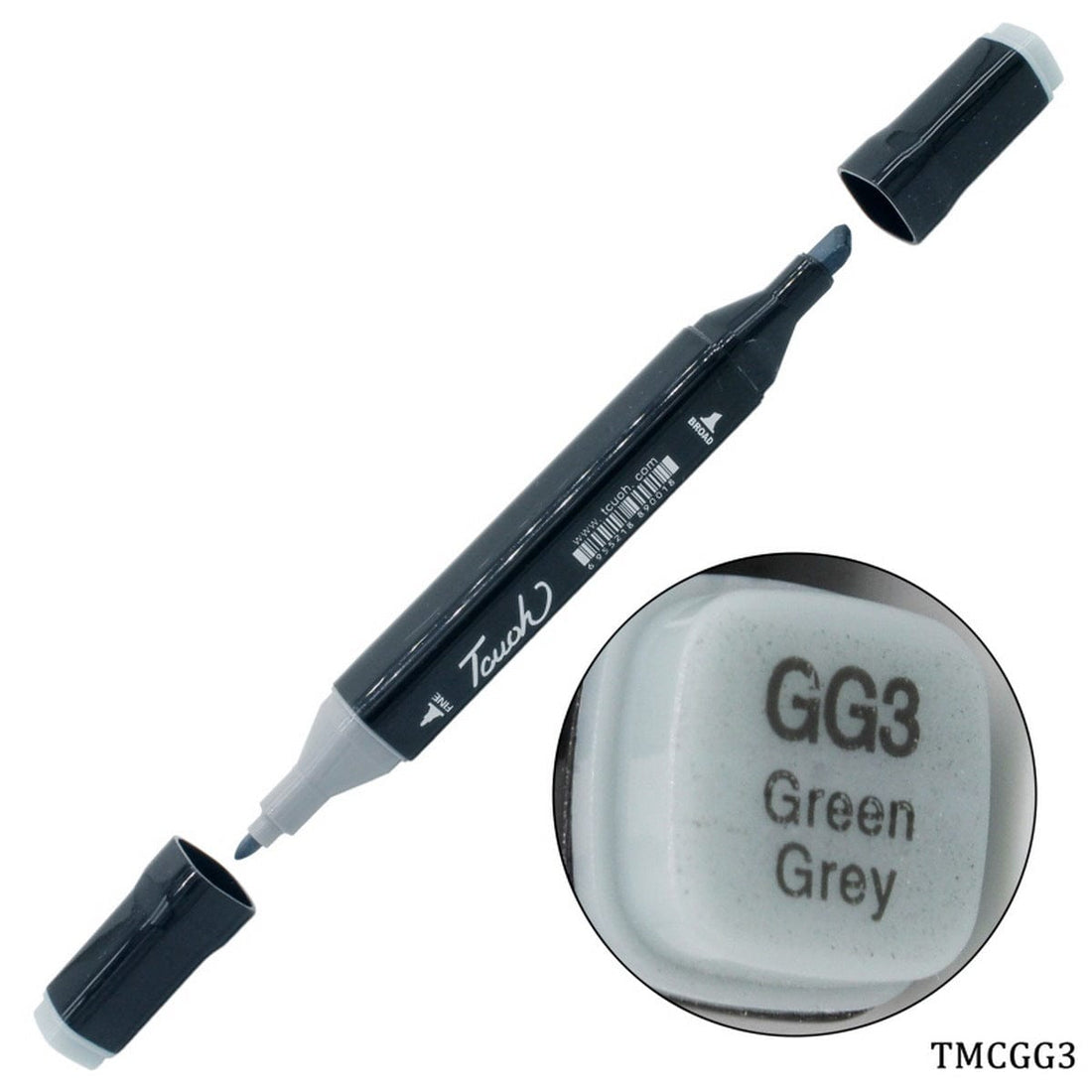 jags-mumbai Marker Touch Marker 2in1 Pen GG3 Green Grey TM-GG3