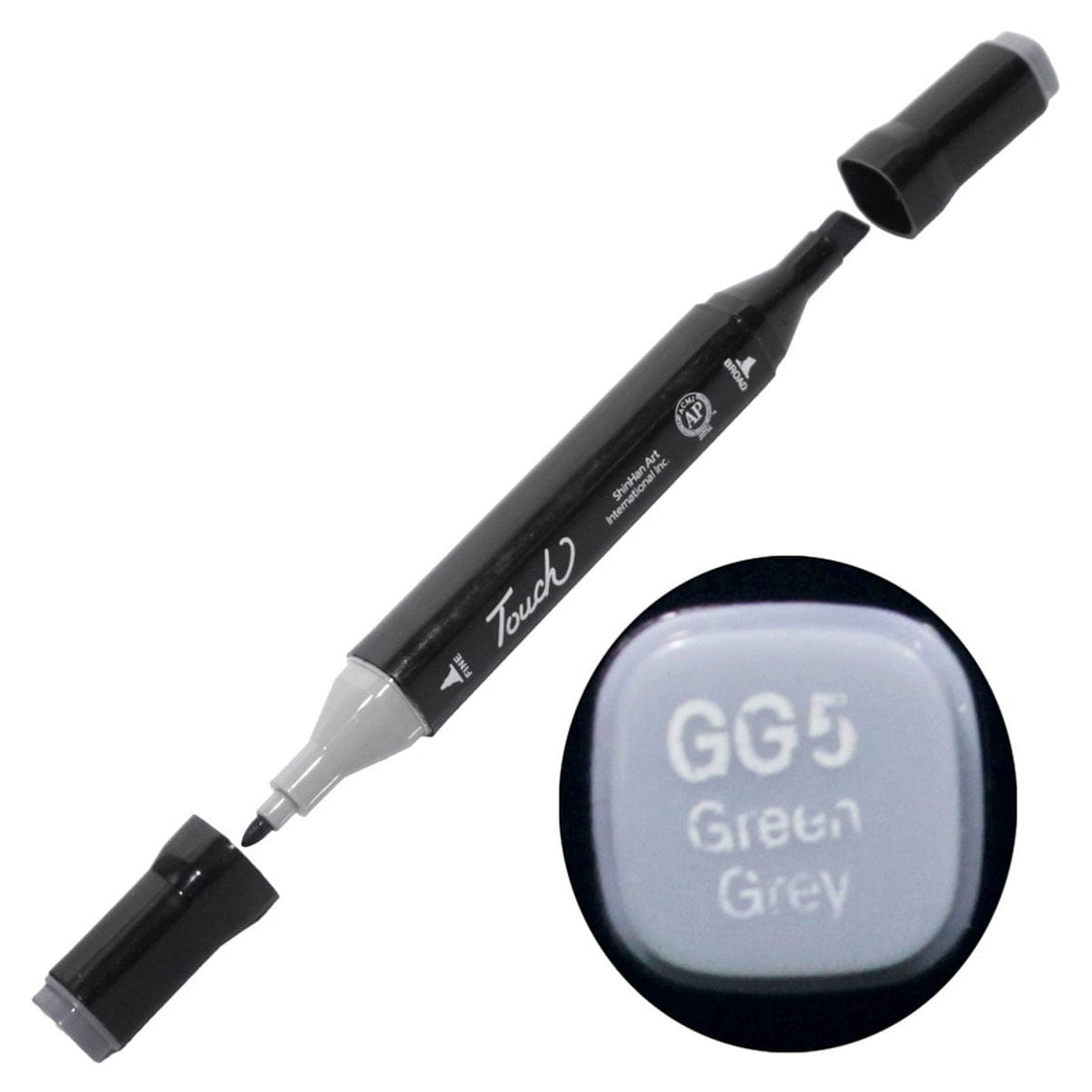 jags-mumbai Marker Touch Marker 2in1 Pen GG5 Green Grey TM-GG5