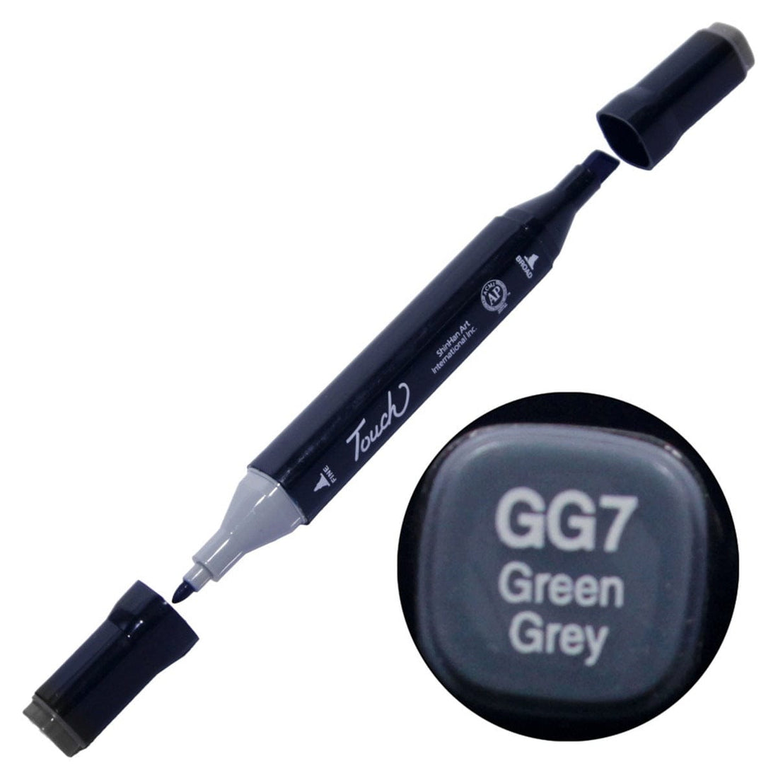 jags-mumbai Marker Touch Marker 2in1 Pen GG7 Green Grey TM-GG7