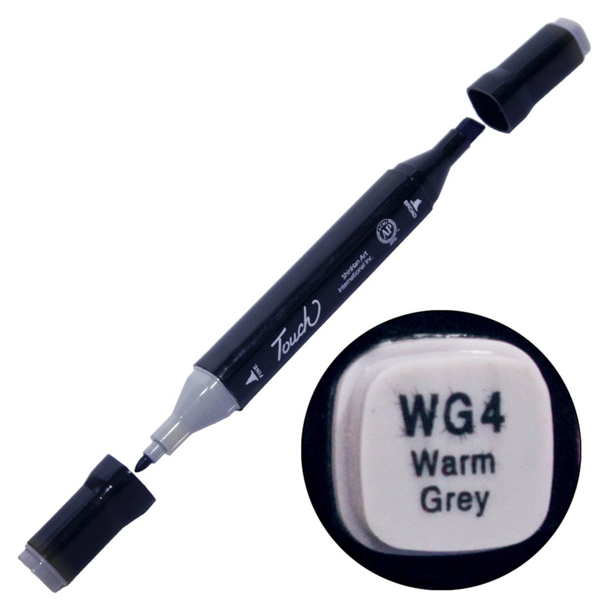 jags-mumbai Marker Touch Marker 2in1 Pen WG4 Warm Grey TM-WG4