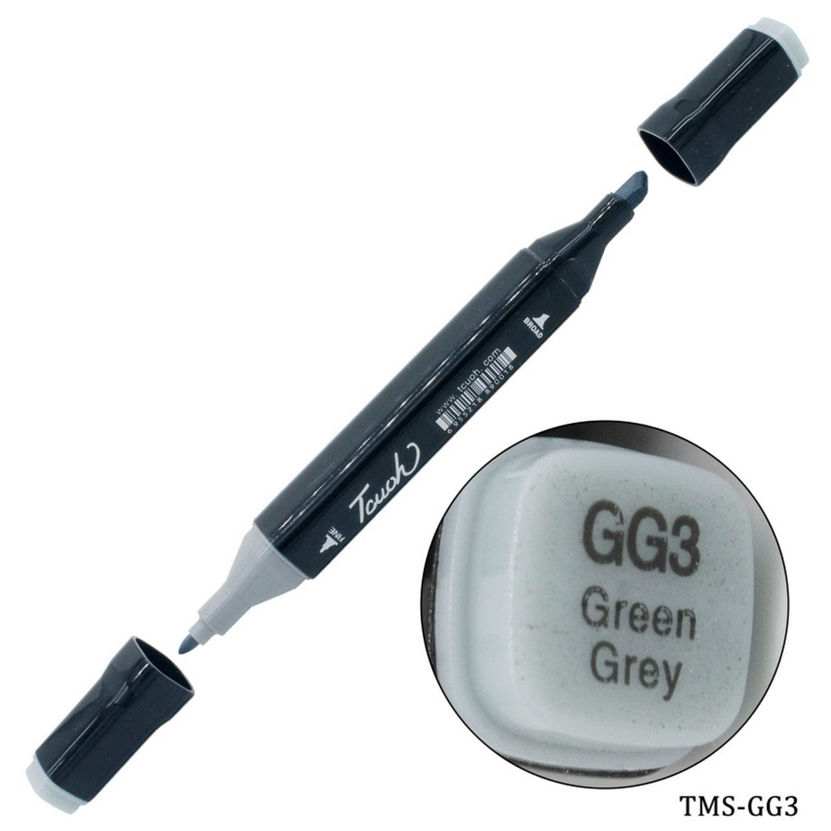 jags-mumbai Marker Touch Marker Soft 2in1 Pen Green Grey