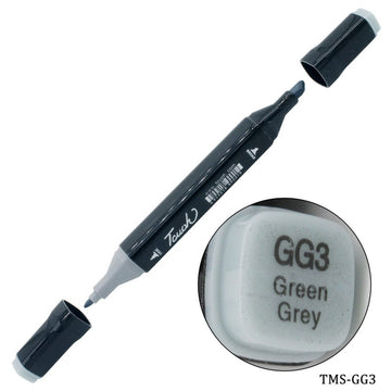 Touch Marker Soft 2in1 Pen Green Grey