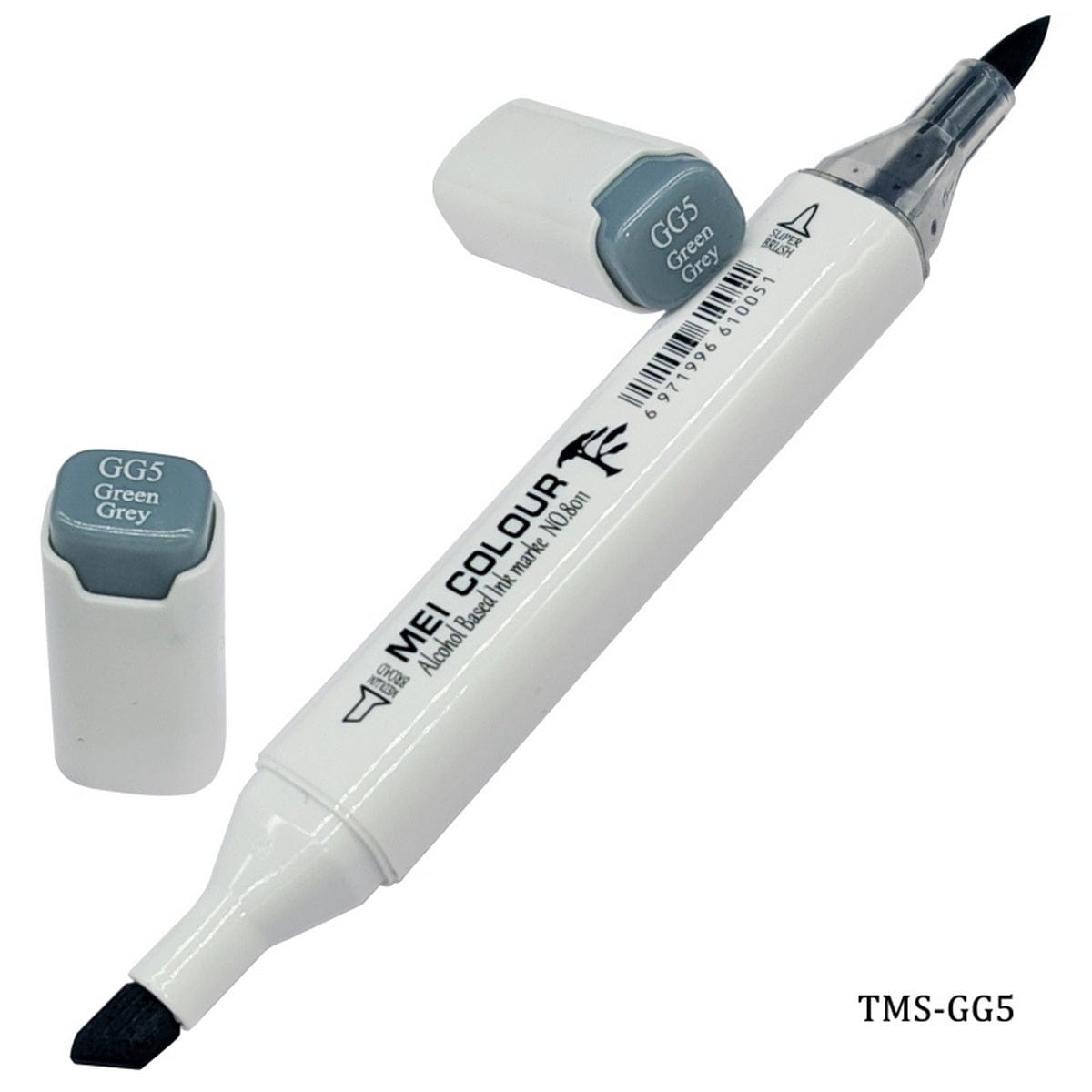 jags-mumbai Marker Touch Marker Soft 2in1 Pen Green Grey TMS-GG5