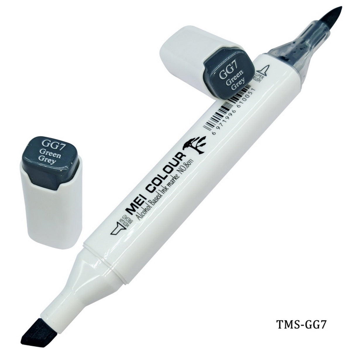 jags-mumbai Marker Touch Marker Soft 2in1 Pen Green Grey TMS-GG7