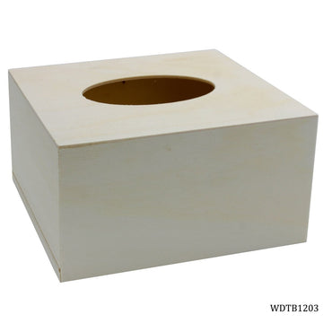 MDF Wooden Tissue Box small -Contain 1 Unit
