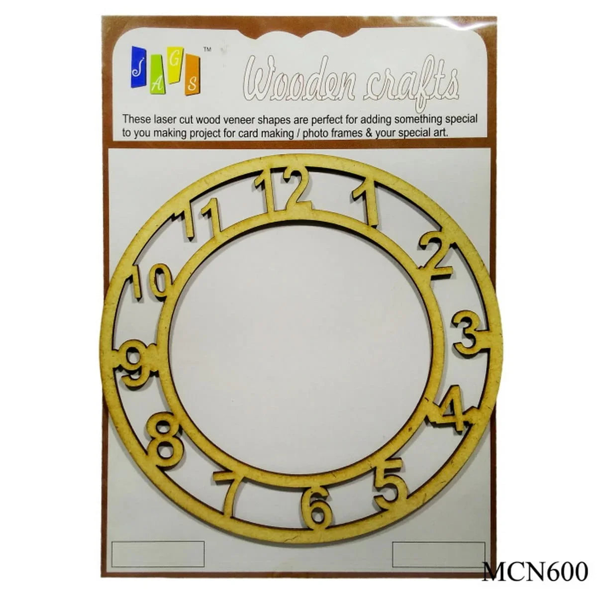 MDF Clock Number (6inch) – Inkarto