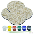 jags-mumbai MDF MDF DIY Painting Kit (4 Pcs)