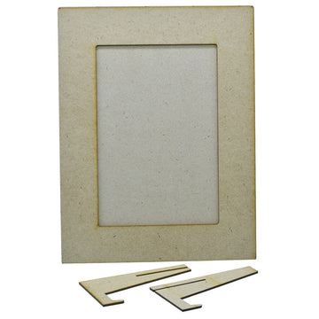 MDF DIY Painting Photo Frame Kit 4X6 With Stand