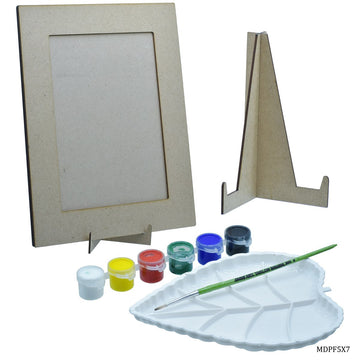MDF DIY Painting Photo Frame Kit 5X7 With Stand