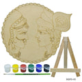 jags-mumbai MDF MDF DIY Painting Plate Kit RadhaKrishna MDPD-05