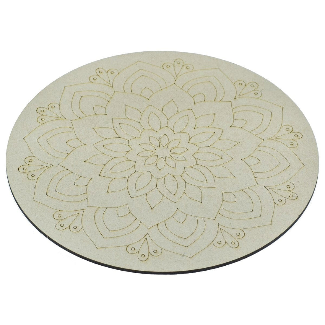 jags-mumbai MDF MDF DIY Painting Pre-Marked Kit Round Rangoli 10In