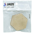 jags-mumbai MDF MDF DIY Plate 2 Inch 4 Pcs Set Hexagoan