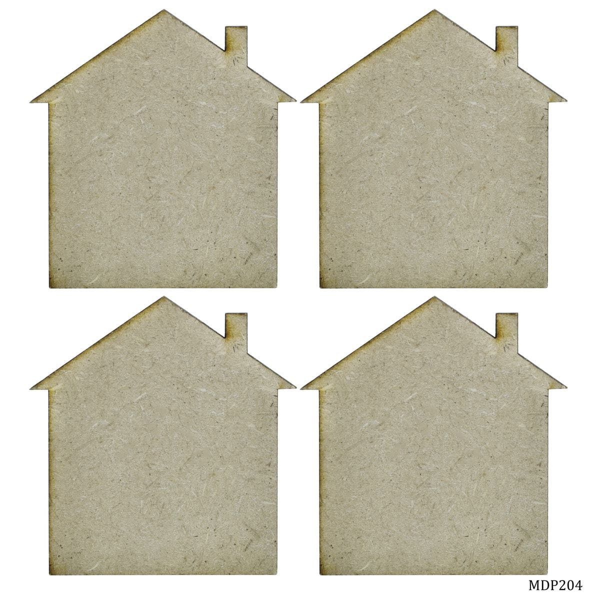 jags-mumbai MDF MDF DIY Plate 2 Inch 4 Pcs Set Home