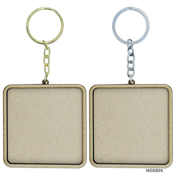 MDF keychain (Pack of 2 for decoupage, painting, mandala, resin)